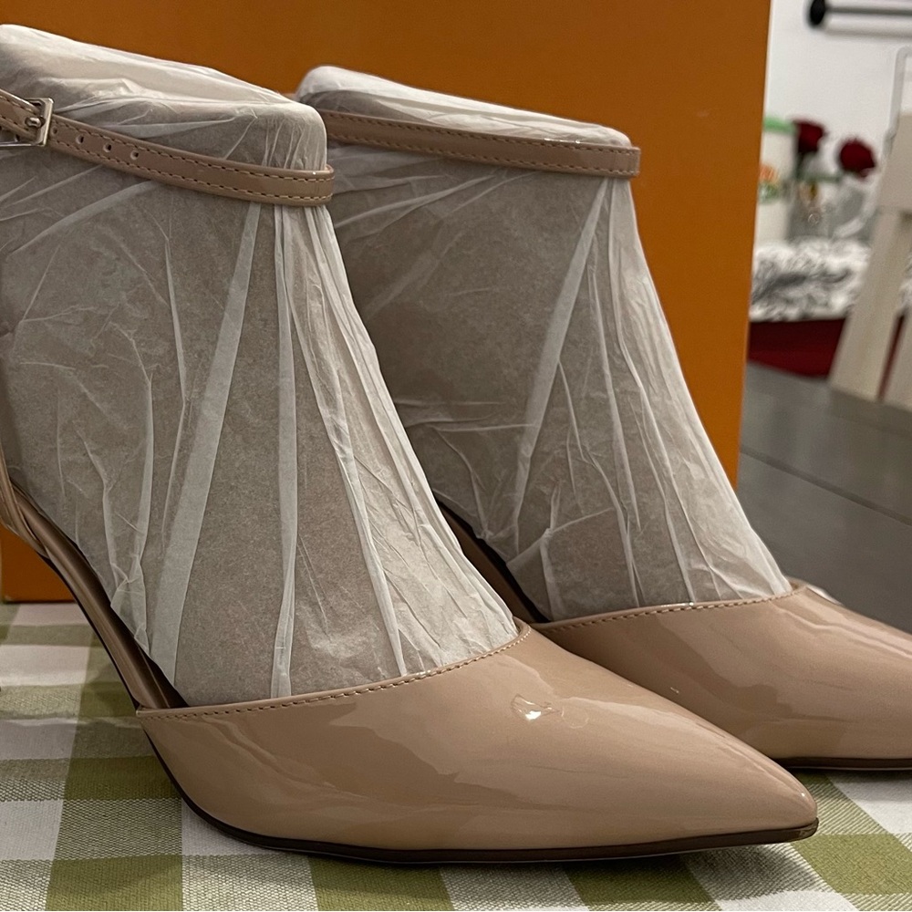 Unisa Nude Patent Leather Heels - Picture 4 of 9